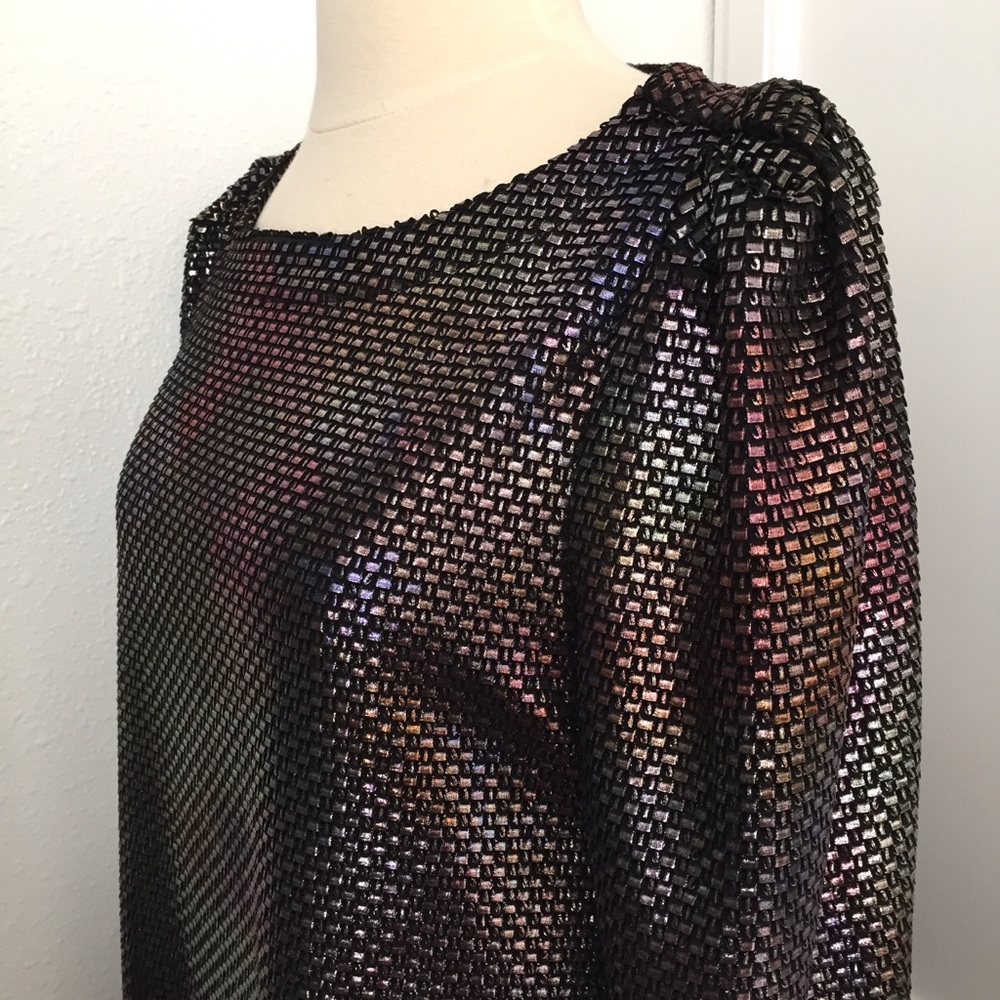 Free People Metallic Shift Dress - Picture 3 of 6